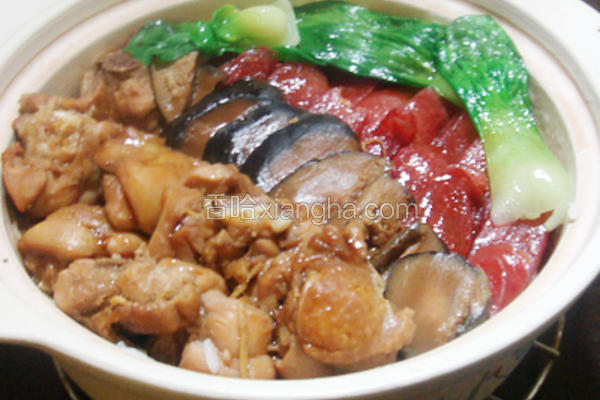 北菇滑鸡腊味饭