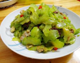 苦瓜炒肉片[图]