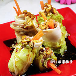 蒜泥白肉白菜卷的做法[图]