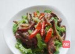 苦瓜炒腊猪耳朵的做法图解10