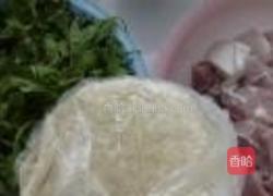 荠菜春卷的做法图解1