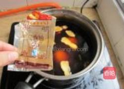 卤鸭肝湿炒粉的做法图解4