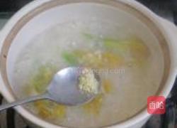 南瓜花糯米粥的做法图解7