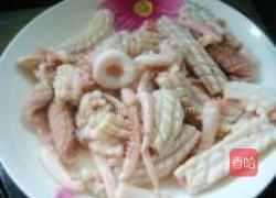 白炒墨鱼卷的做法图解7