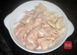 酸菜炒大肠的做法图解4