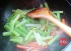 素炒西芹三丝的做法图解12