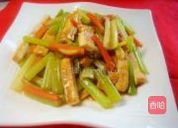 素炒西芹三丝的做法图解15