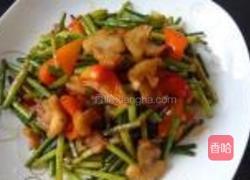 蒜薹炒油渣的做法图解5