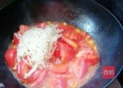 番茄金针菇蛋花疙瘩汤的做法图解5