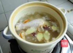 虫草花炖鸡腿的做法图解4