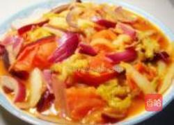 洋葱番茄炖白菜的做法图解9