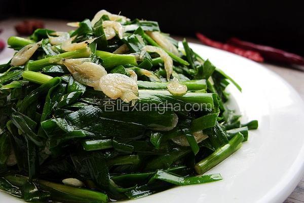 韭菜炒虾皮