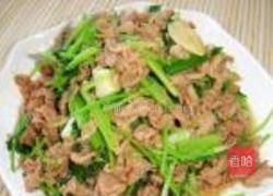 香菜爆炒羊肉的做法图解8