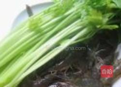 创意香芹基围虾的做法图解1