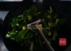 爆炒油菜的做法图解3
