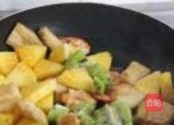 菠萝油条虾的做法图解11