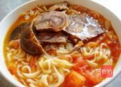 番茄香菇牛肉面的做法图解8