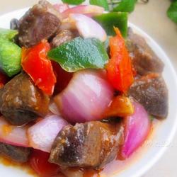 黑椒茄汁猪肝的做法[图]