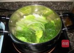 香菇扒小白菜的做法图解4