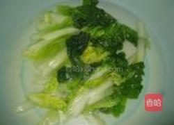 香菇扒小白菜的做法图解5