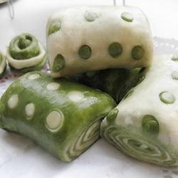 绿色波点馒头的做法[图]