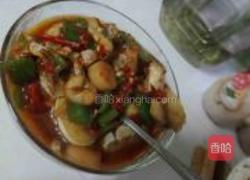 香肠口蘑菠菜面的做法图解7