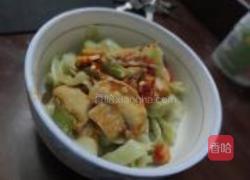 香肠口蘑菠菜面的做法图解9