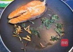 紫苏煎三文鱼的做法图解5