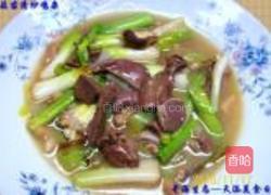 大蒜苗清炒鸡杂的做法图解11