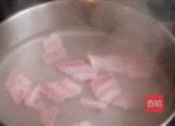 咸肉片炒白菜帮子的做法图解3