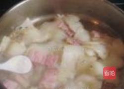 咸肉片炒白菜帮子的做法图解8