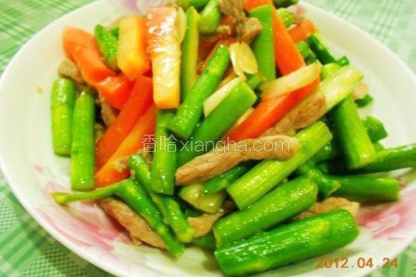 芦笋炒肉丝