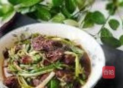 青蒜炒鸭血的做法图解11