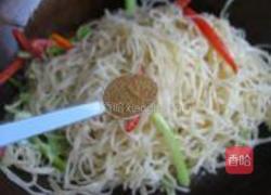 香干鸡蛋炒细面的做法图解6