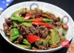 凉瓜炒牛肉的做法图解8