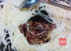 茭白炒肉丝的做法图解3