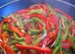 鸡丝炒青红椒腰果的做法图解8