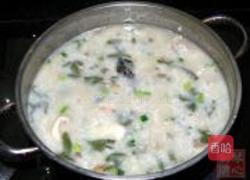 鱼骨莼菜粥的做法图解7