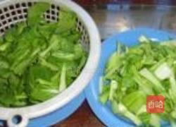 小白菜炒香菇的做法图解5