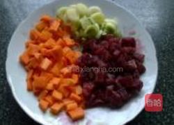 牛肉胡萝卜紫薯面的做法图解2