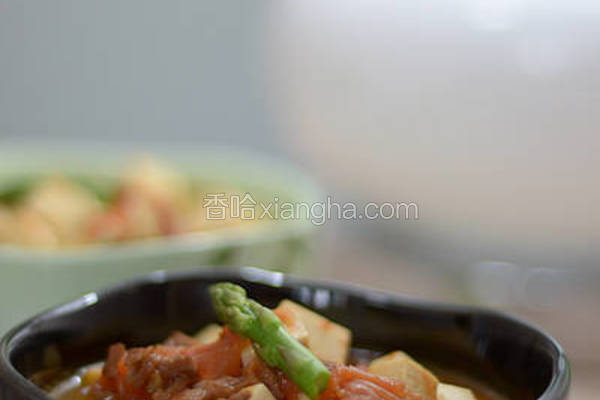 茄汁肉末豆腐