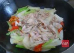 酸萝卜炒爽肚的做法图解6