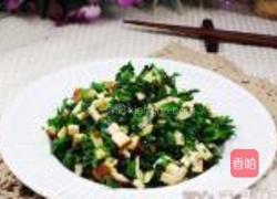 凉拌熏干芹菜叶的做法图解8