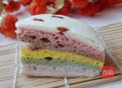 七彩蒸糕的做法图解11