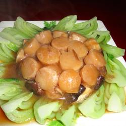 蒜肉香茹焖瑶柱的做法[图]