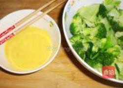 芥末西兰花拌蛋皮儿的做法图解4