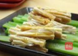 芹菜拌腐竹的做法图解6