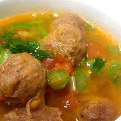 牛肉丸子菜心汤的做法[图]