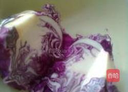 紫甘蓝梅花糕的做法图解2