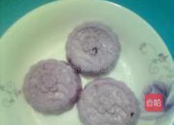 紫甘蓝梅花糕的做法图解9